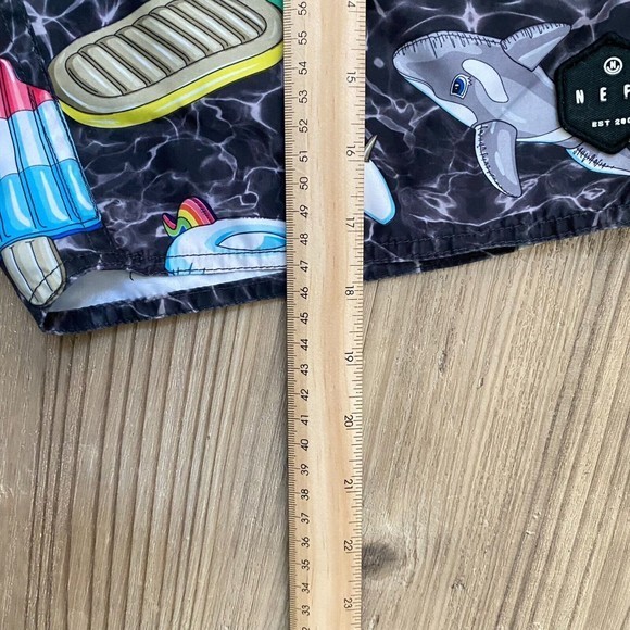 Neff - Mens Daily Hot Tub Pool Party Swim Trunks Shorts Hot Dog Unicorn - Size S - Picture 5 of 6